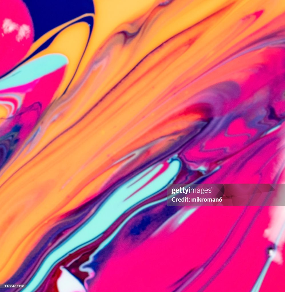 Abstract multicolor liquid background