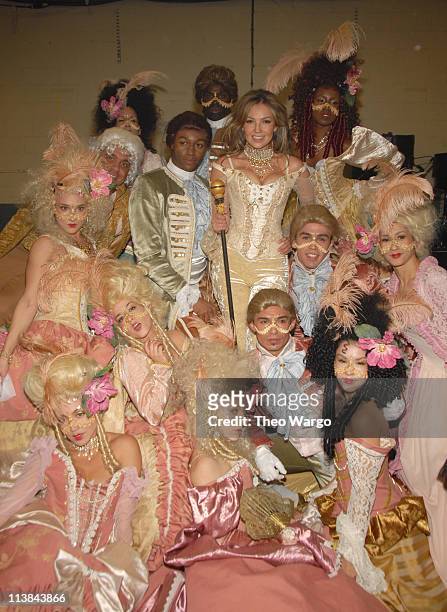 Thalia with dancers **Exclusive Coverage**