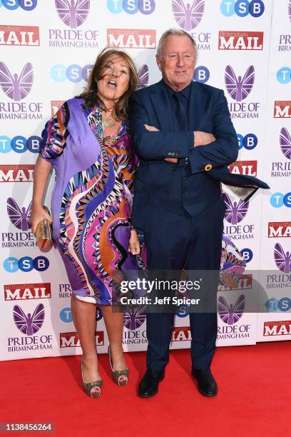 Jane Bird and Chris Tarrant attend The Pride of Birmingham Awards, in partnership with TSB at University of Birmingham on March 26, 2019 in...