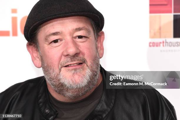 Johnny Vegas attends the "Eaten By Lions" UK premiere at The Courthouse Hotel on March 26, 2019 in London, England.