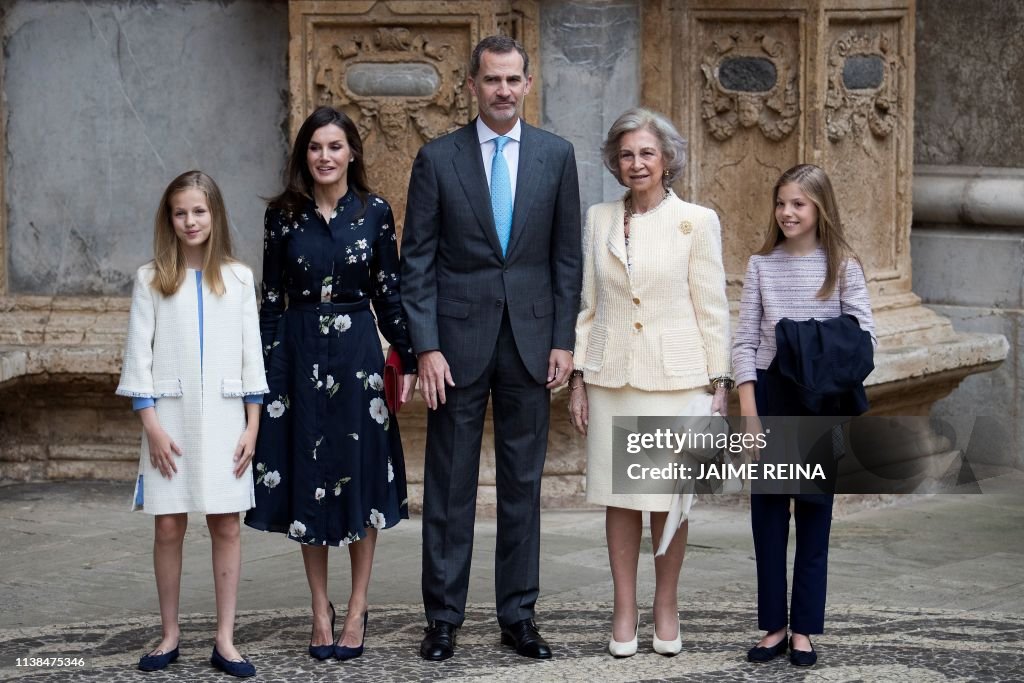 SPAIN-ROYALS-EASTER