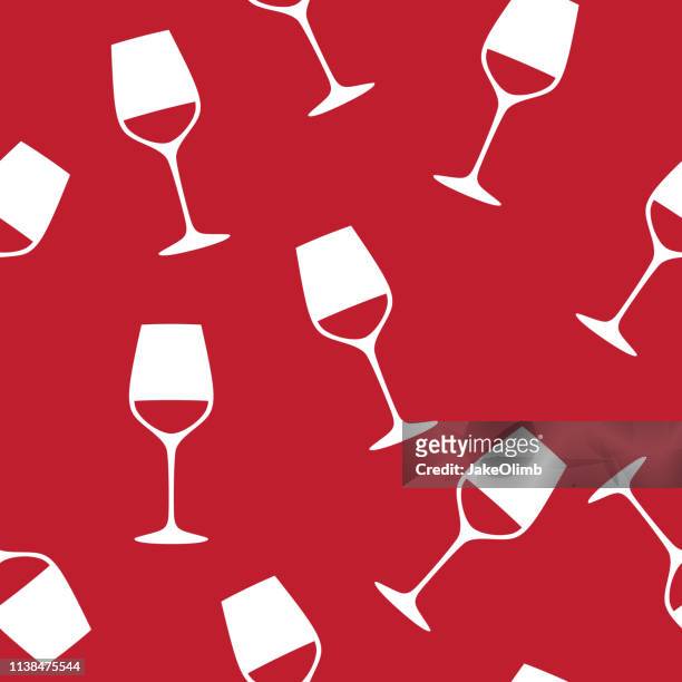 stockillustraties, clipart, cartoons en iconen met wijnglas patroon - wijn proeven