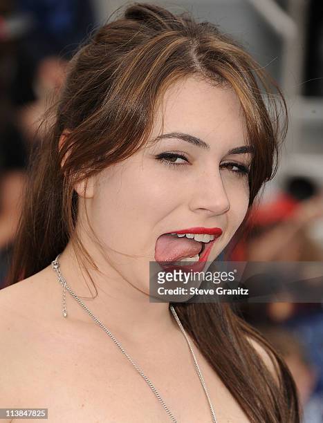 Sophie Simmons arrives at the "Pirates Of The Caribbean: On Stranger Tides" World Premiere at Disneyland on May 7, 2011 in Anaheim, California.
