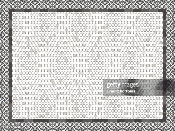 blank marble tile pattern - tile floor overhead stock illustrations