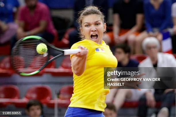 TENNIS-FEDCUP-FRA-ROU, News Photo