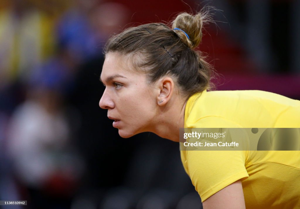France v Romania - Fed Cup:Day Two