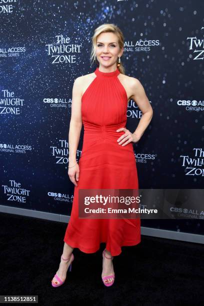 Rhea Seehorn attends CBS All Access new series "The Twilight Zone" premiere at the Harmony Gold Preview House and Theater on March 26, 2019 in...