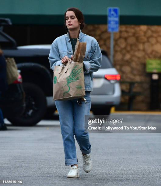 Kate Harrison is seen on April 20, 2019 in Los Angeles, California.