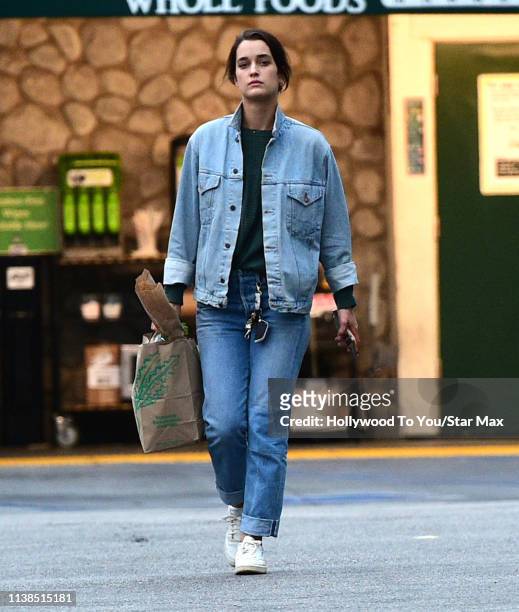 Kate Harrison is seen on April 20, 2019 in Los Angeles, California.