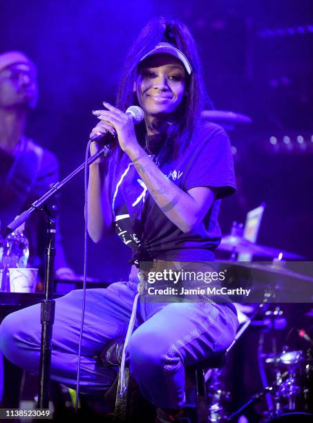 Summer Walker performs onstage at the Bowery Ballroom on March 26, 2019 in New York City.