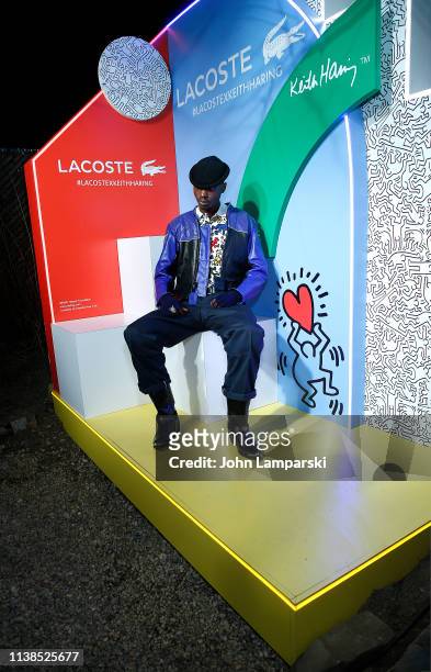 Ashton Sanders attends Lacoste x Keith Haring collaboration launch at Pioneer Works on March 26, 2019 in New York City.