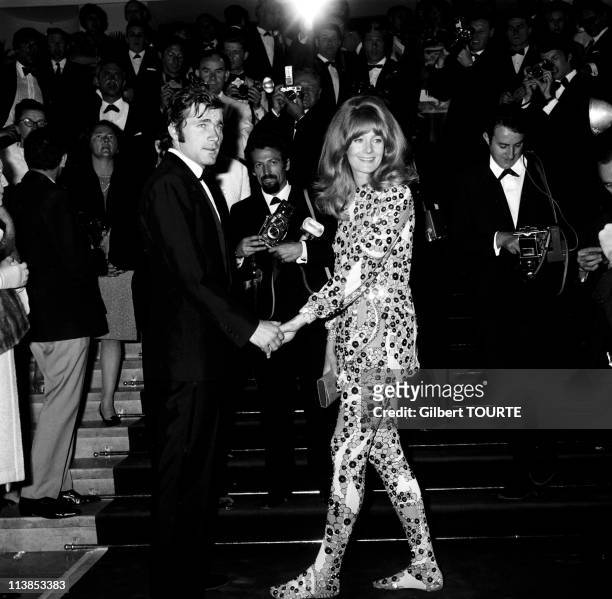 Vanessa Redgrave and Franco Nero at Cannes Film Festival in 1967.
