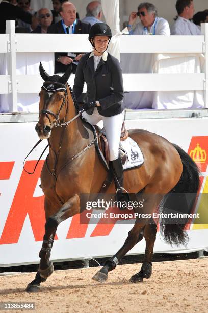 Charlotte Casiraghi rides during the Global Champions Tour 2011 on May 8, 2011 in Valencia, Spain.