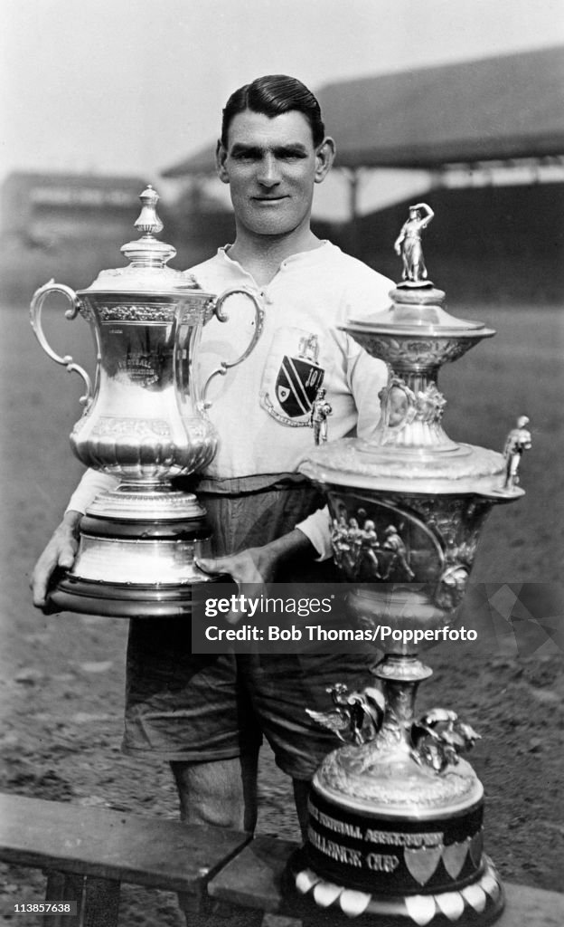 Bolton Wanderers Captain Joe Smith Holding The FA Cup