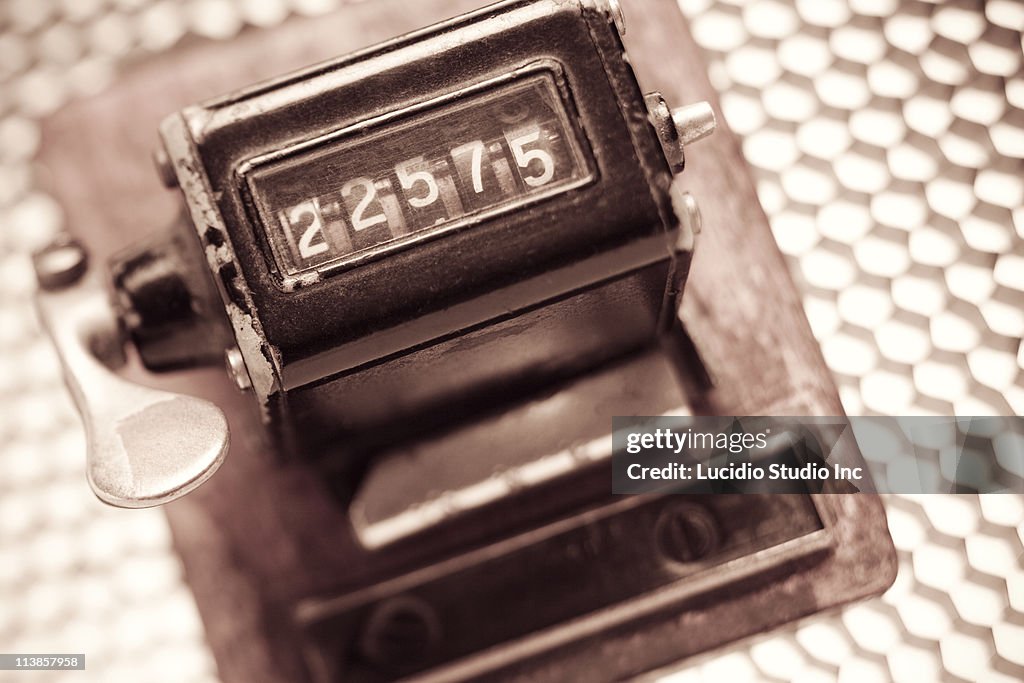 Older Math Counter Old Fashioned Mechanical Counter High-Res Stock Photo - Getty Images