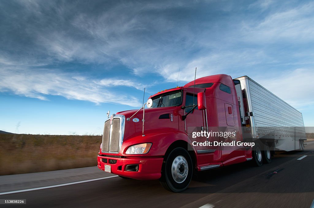 Truck on Highway.