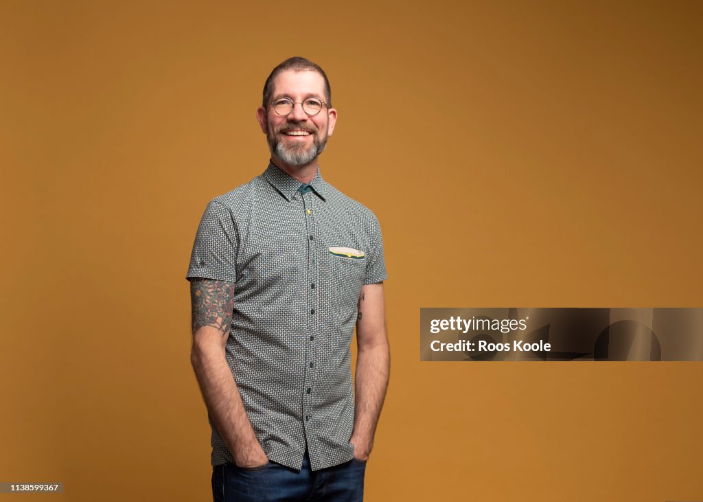 Portrait of a caucasian man