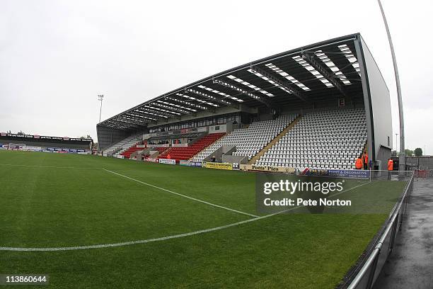 General view of the Globe Arena taken prior to the npower League Two match between Morecambe and Northampton Town at the Globe Arena on May 7, 2011...