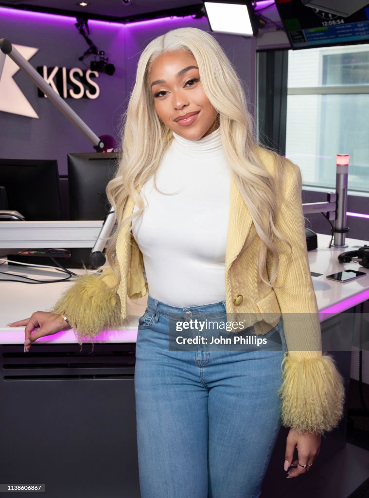 Jordyn Woods Visits KISS FM