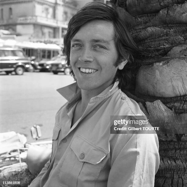 Bernard Giraudeau at Cannes Film Festival in 1976 in Cannes, France.