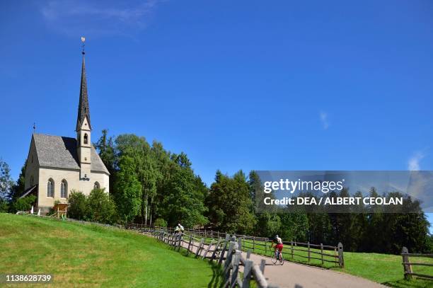 Church of Santa Croce Kematen, Renon, Trentino-Alto Adige, Italy, 19th century.