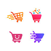 shopping cart icon symbol design. shopping icon design