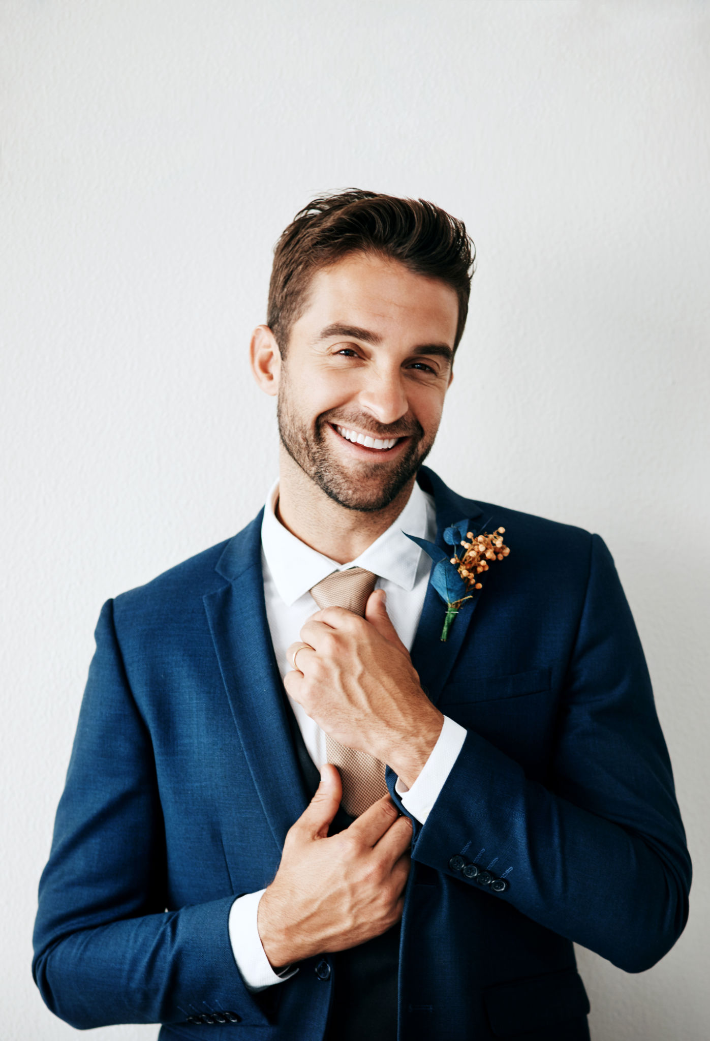 wedding suit fitting