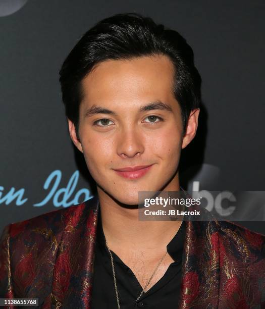 Laine Hardy attends the taping of ABC's 'American Idol' on April 21, 2018 in Los Angeles, California.