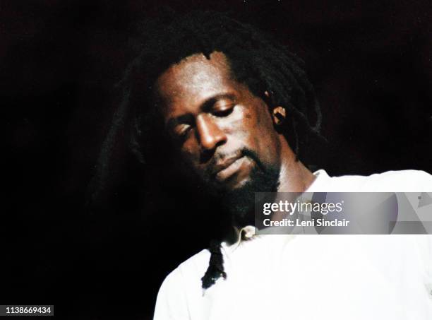 Gregory Isaacs, reggae singer, at Reggae Sunsplash festival at Jarrett Park in Montego Bay, Jamaica August 3 - 7, 1982.