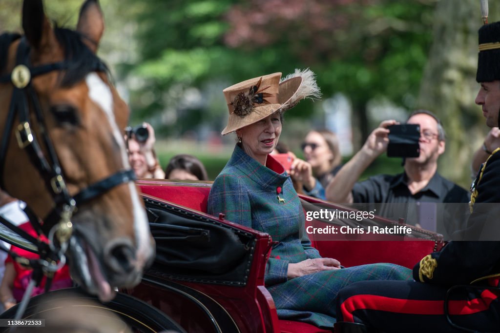 The Royal Horse Artillery Fires A 41 Salute To Mark Queen Elizabeth's 93rd Birthday