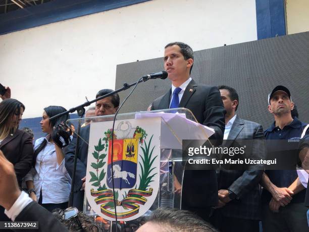 Venezuelan opposition leader Juan Guaidó, recognized by many members of the international community as the country's rightful interim ruler during...