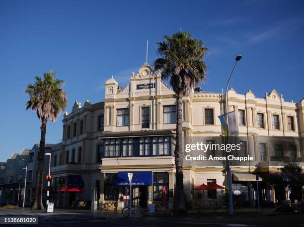 the esplanade hotel in devonport - amos chapple stock pictures, royalty-free photos & images