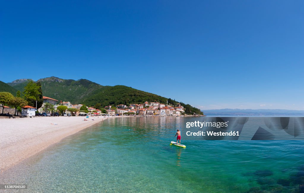 Croatia, Istria, Adria, Kvarner Gulf, Moscenicka Draga, beach