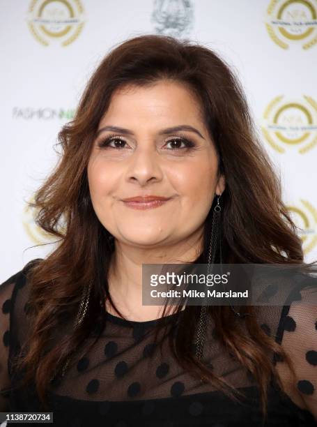 Nina Wadia attends the National Film Awards at Porchester Hall on March 27, 2019 in London, England.