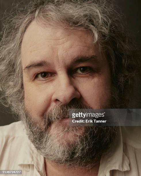Producer Peter Jackson, from 'Mortal Engines' is photographed for Vulture on October 5, 2018 in New York City.