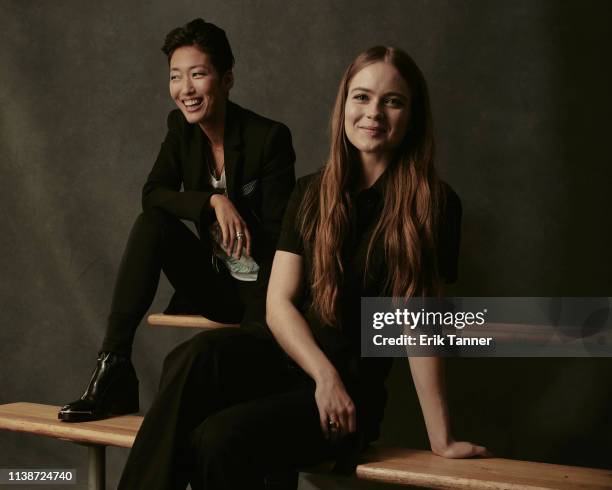 Actors Jihae and Hera Hilmar, from 'Mortal Engines' are photographed for Vulture on October 5, 2018 in New York City.