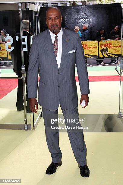 Colin Croft attends the European premiere of Fire In Babylon at the Odeon Leicester Square on May 9, 2011 in London, England.