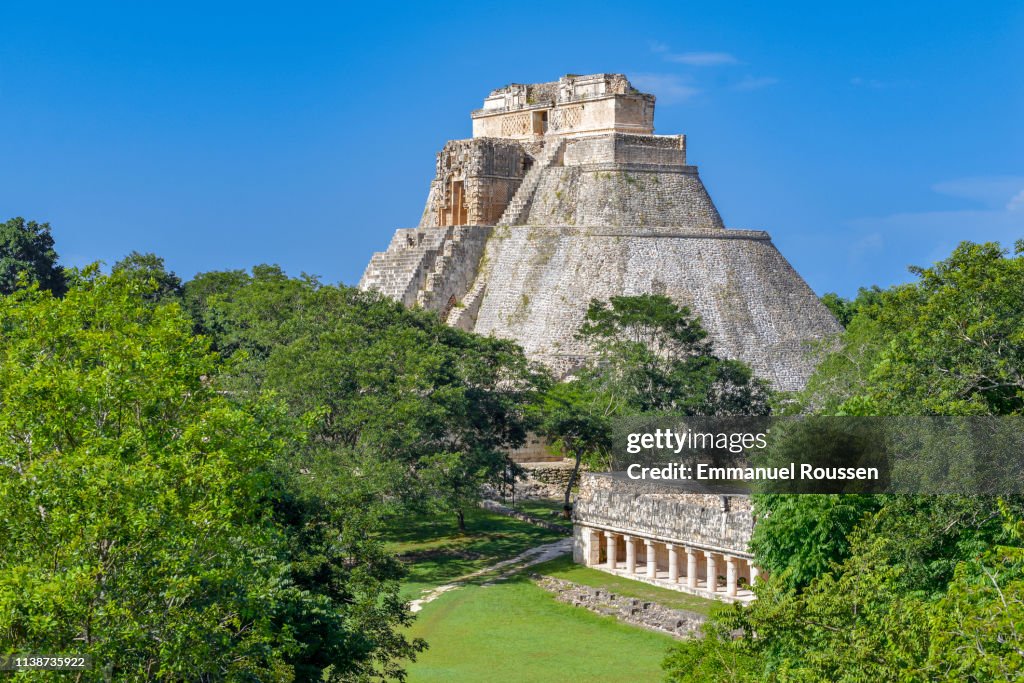Uxmal Mayan Archeological Site in Yucatán Peninsula, Mexico