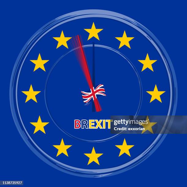 時間到了, 退市了 - brexit 幅插畫檔、美工圖案、卡通及圖標