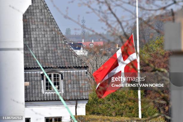 The Danish flag is at half mast at Hojvangskolen, the School attended by Danish billionaire and owner of fashion business Bestseller Anders Holch...