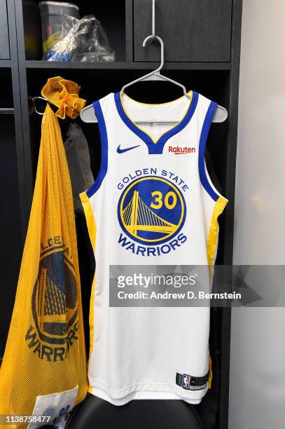 New York, February 21, 2017: Replica Jerseys Of Curry Of Golden State  Warriors On Sale In The NBA Store In Manhattan. Stock Photo, Picture and  Royalty Free Image. Image 77284649.