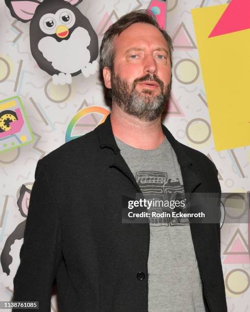 Comedian Tom Green celebrates the new '90s room launch at Madame Tussauds on March 27, 2019 in Hollywood, California.