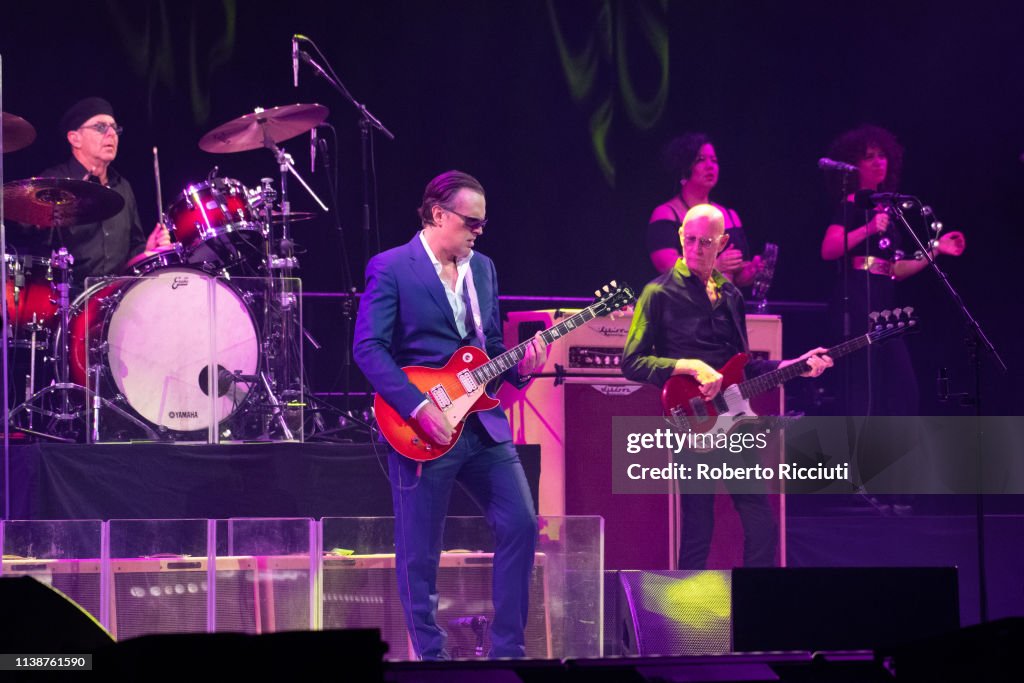 Anton Fig, Joe Bonamassa and Michael Rhodes perform on stage at SEC... News Photo - Getty Images
