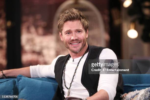 Episode 1088 -- Pictured: Guest Chad Michael Murray on the set of Busy Tonight --