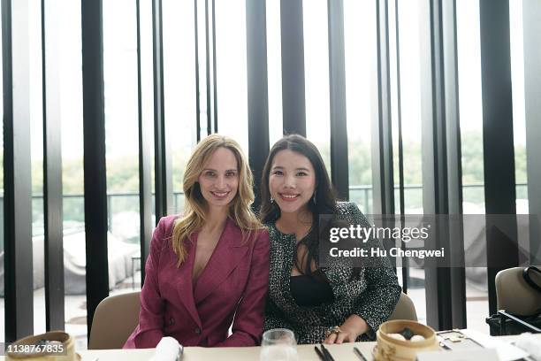 Lauren Santo Domingo and Wendy Yu attend the BoF China Summit 2019 at HKRI Taikoo Hui Event Centre on March 28, 2019 in Shanghai, China.
