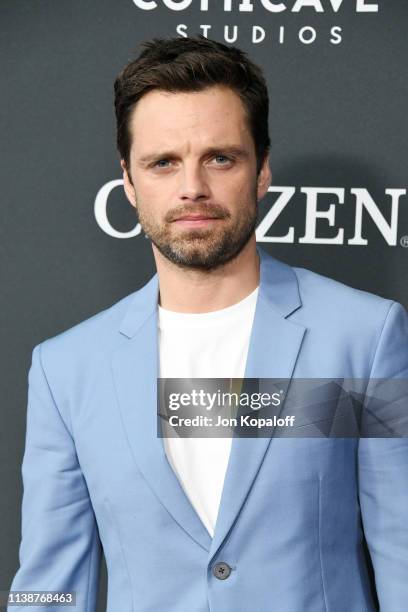Sebastian Stan attends the world premiere of Walt Disney Studios Motion Pictures "Avengers: Endgame" at the Los Angeles Convention Center on April...