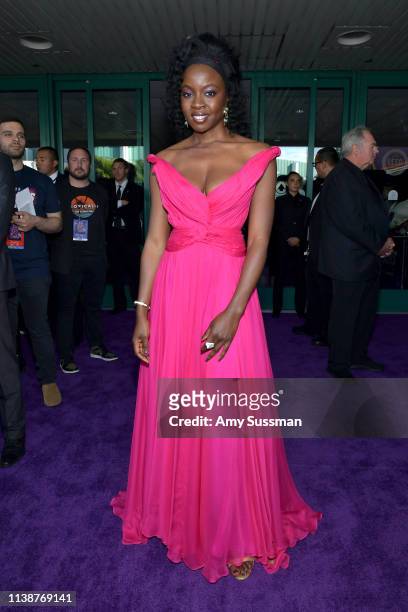 Danai Gurira attends the world premiere of Walt Disney Studios Motion Pictures "Avengers: Endgame" at the Los Angeles Convention Center on April 22,...