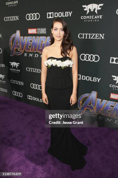 Emma Fuhrmann attends the Los Angeles World Premiere of Marvel Studios' "Avengers: Endgame" at the Los Angeles Convention Center on April 23, 2019 in...