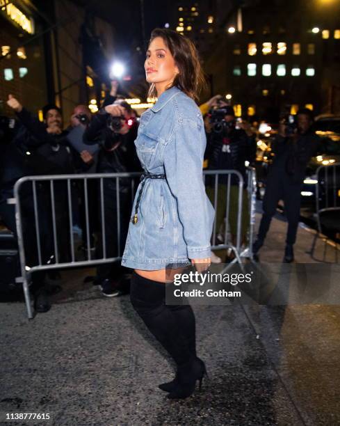 Ashley Graham at Gigi Hadid's birthday party at Chalet on April 22, 2019 in New York City.