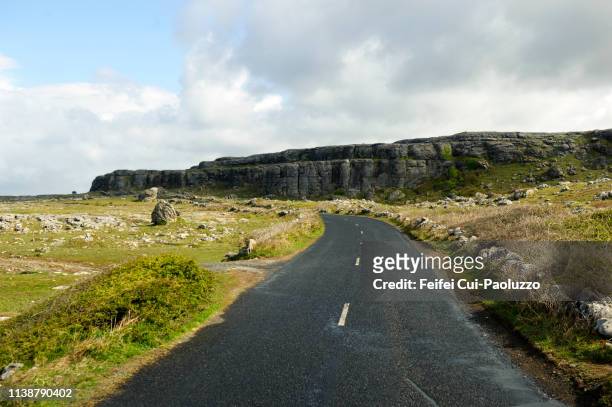 winding road near doolin, county clare, ireland - clare stock pictures, royalty-free photos & images